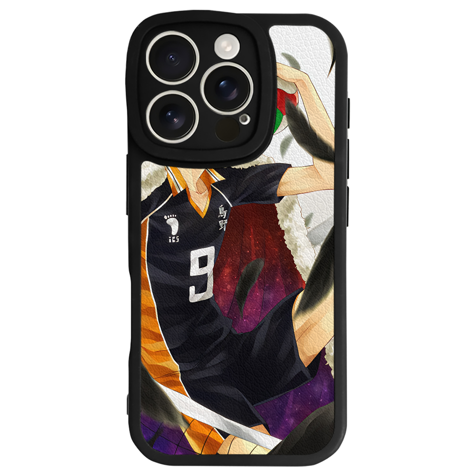 （画像用） ハイキュー!! Haikyu!! 【iPhone 16シリーズ対応】シリコンスマホケース（レザー調） 材質：シリコン